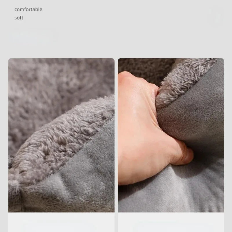 Hooral™ Cozy Pet Bed House for Cats & Dogs | Warm Winter Cushion Basket Habitat