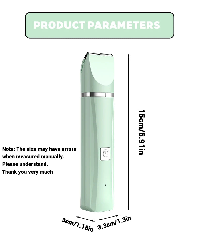 Hooral™ 4-in-1 Professional Pet Grooming Trimmer | Low Noise Waterproof Dog & Cat Hair Clipper