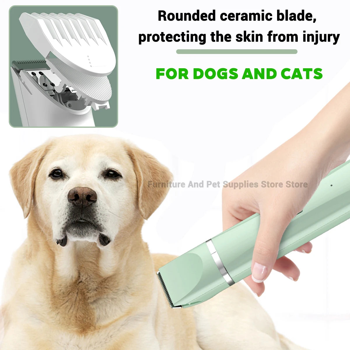 Hooral™ 4-in-1 Professional Pet Grooming Trimmer | Low Noise Waterproof Dog & Cat Hair Clipper