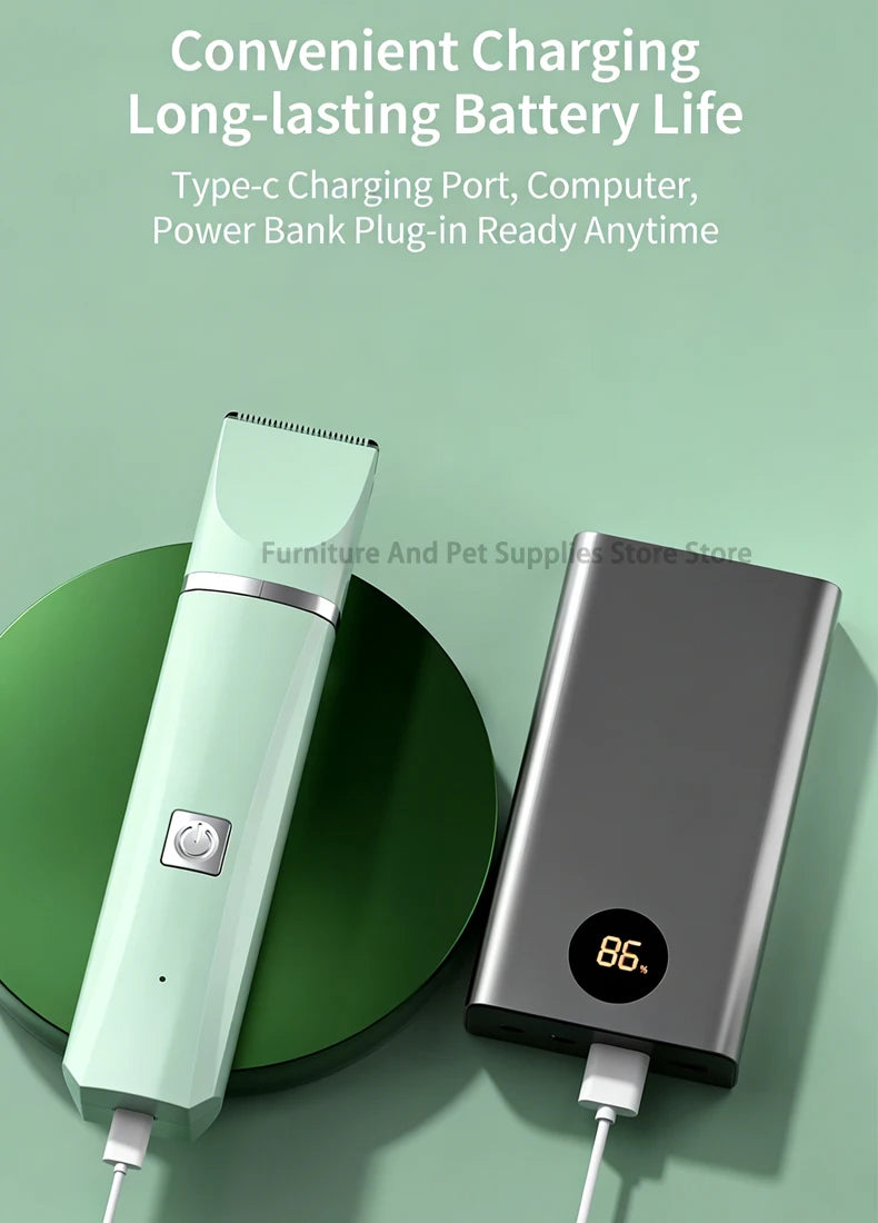 Hooral™ 4-in-1 Professional Pet Grooming Trimmer | Low Noise Waterproof Dog & Cat Hair Clipper