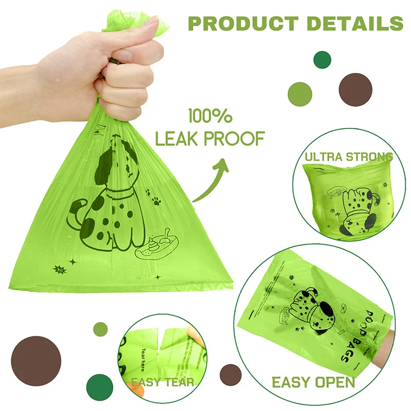 Hooral™ Biodegradable Dog Poop Bags | Lavender Scented, Extra Thick & Leakproof with Holder & Dispenser