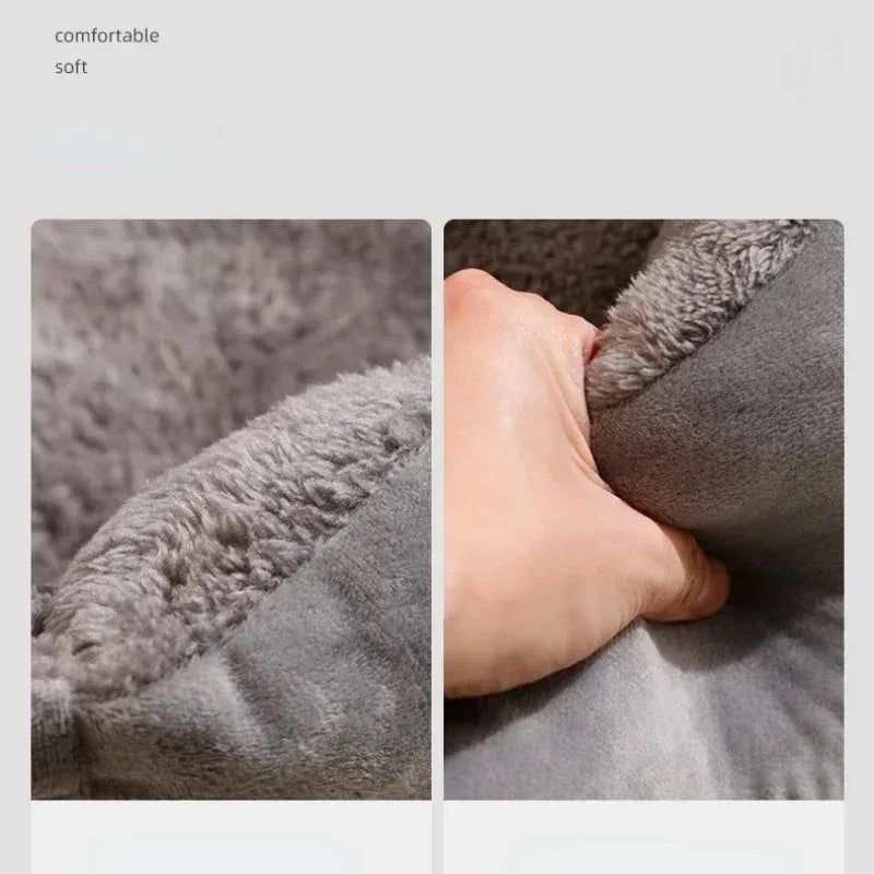 Hooral™ Cozy Pet Bed House for Cats & Dogs | Warm Winter Cushion Basket Habitat